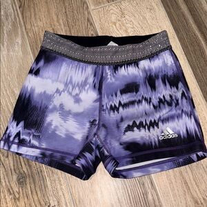 Adidas Tie-Dye Purple Shorts climalite S EUC